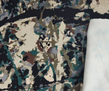 Rib Knit Cotton Spandex Camouflage Print