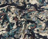 Rib Knit Cotton Spandex Camouflage Print