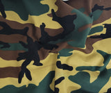 Rib Knit Cotton Spandex Camouflage Print