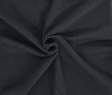 Cotton Fleece Black Sweatshirt Fabric