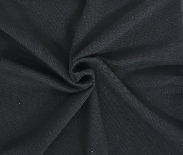 Cotton Fleece Black Sweatshirt Fabric