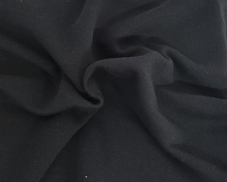 Cotton Fleece Black Sweatshirt Fabric