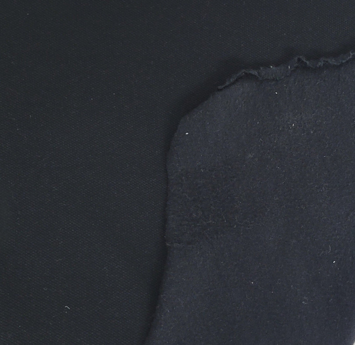 Cotton Fleece Black Sweatshirt Fabric