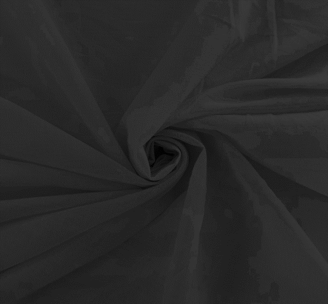 Cotton Lawn 100 Percent Cotton Fabric - Solid Black, 56/58" Width