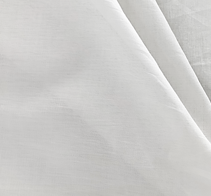 Cotton Lawn 100 Percent Cotton Fabric - Solid White, 57/58" Width (1 Yard)