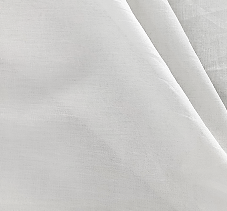 Cotton Lawn 100 Percent Cotton Fabric - Solid White, 57/58" Width (1 Yard)