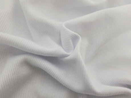 Cotton Modal Rib Knit Cool White