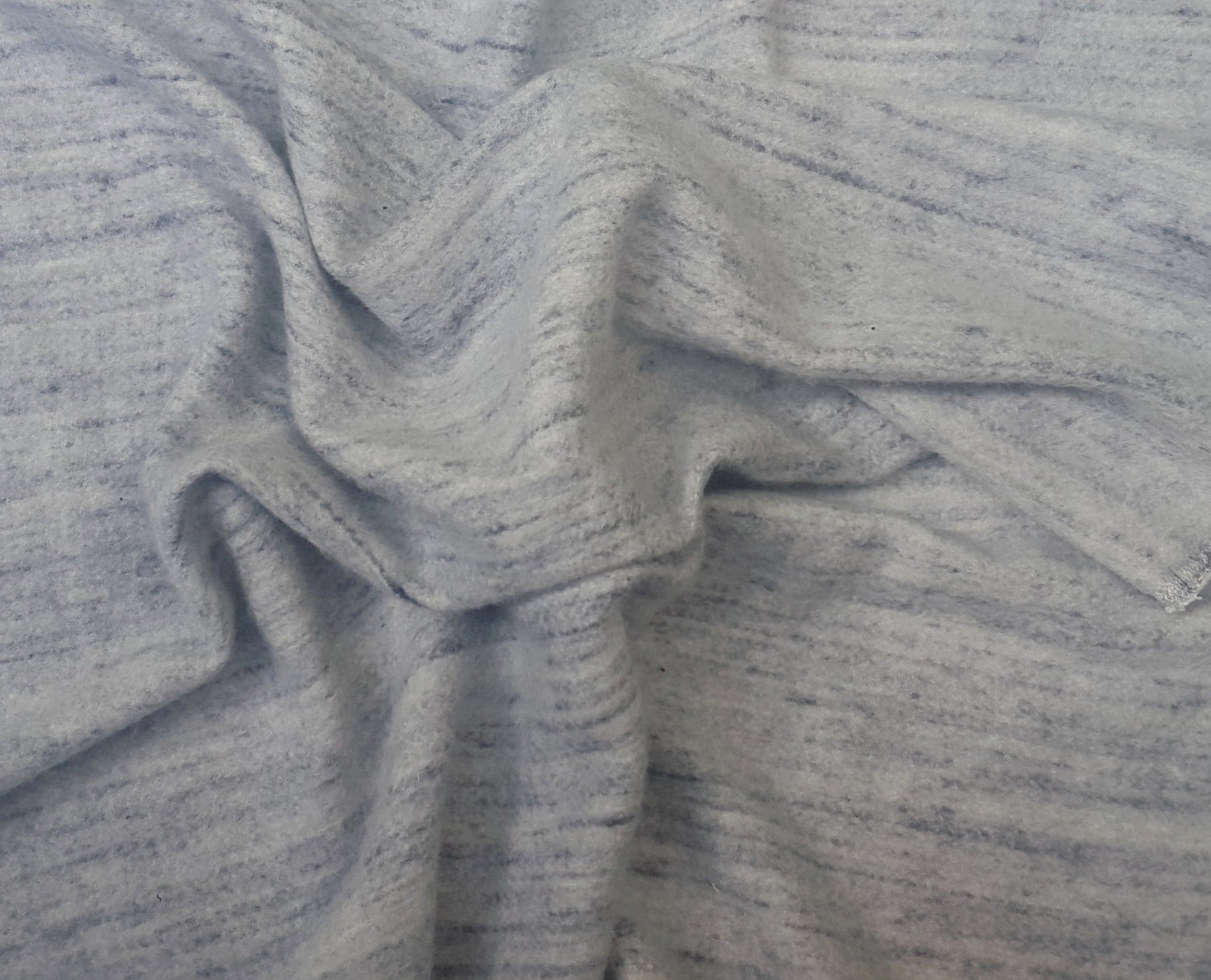 Cotton Fleece Denim Streaks Knit