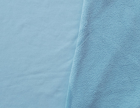 Cotton Sherpa Fleece Baby Blue