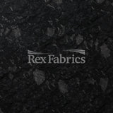 Countess Lace Nylon Spandex Fabric - 4-Way Stretch, Black, Cream, Floral Lace, 58-60" Width (1 Yard)