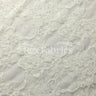 Countess Lace Nylon Spandex Fabric - 4-Way Stretch, Black, Cream, Floral Lace, 58-60" Width (1 Yard)