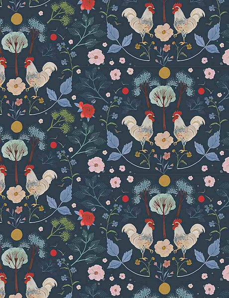 Quilting Cotton Country Roosters Timeless Treasures