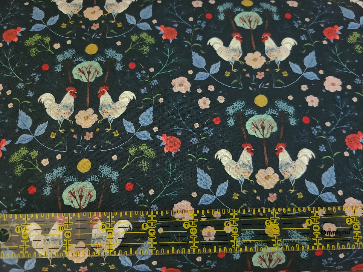 Quilting Cotton Country Roosters Timeless Treasures
