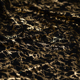 Cracked Foil Printed Microflex Nylon Spandex Fabric - White/Silver, White/Gold, Navy/Gold, Black/Gold, Cracked Foil Print, 54" Width (1 Yard)