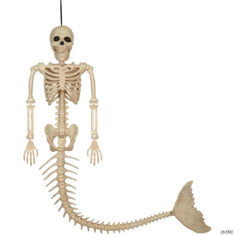 Crazy Bonez™ Pose-N-Stay Mermaid Skeleton Halloween Decoration