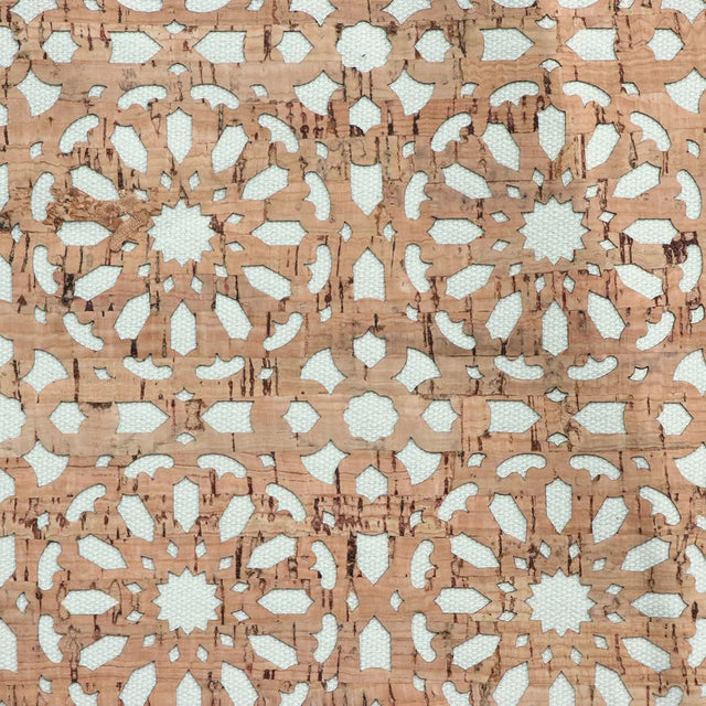 Cork Fabric Cream Canvas Backed Mandala Pro Lite 1/2 Yard
