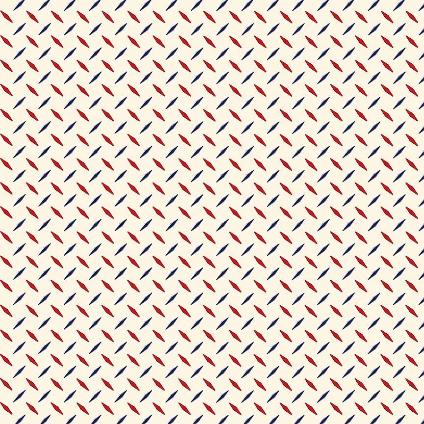 Cotton Fabric Cream Diamond Geo Path to Freedom 44/45"