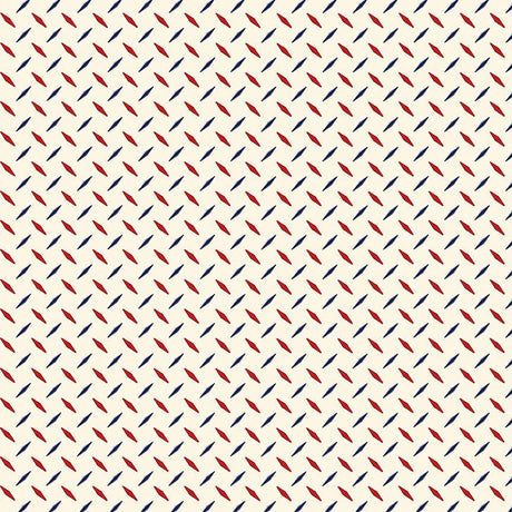 Cotton Fabric Cream Diamond Geo Path to Freedom 44/45"