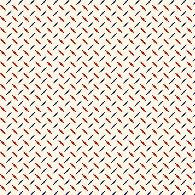 Cotton Fabric Cream Diamond Geo Path to Freedom 44/45"