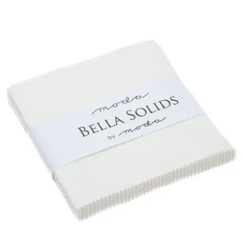 MODA Bella Solids Charm Pack Precuts Cream Off White