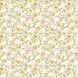 Cotton Floral Fabric Cream Packed 43/44"