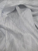 Tela elegante de tafetán arrugado de 1 yarda para decoración de eventos, ancho 54"