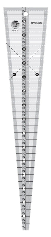 Triangle Ruler 10 Degree Creative Grids