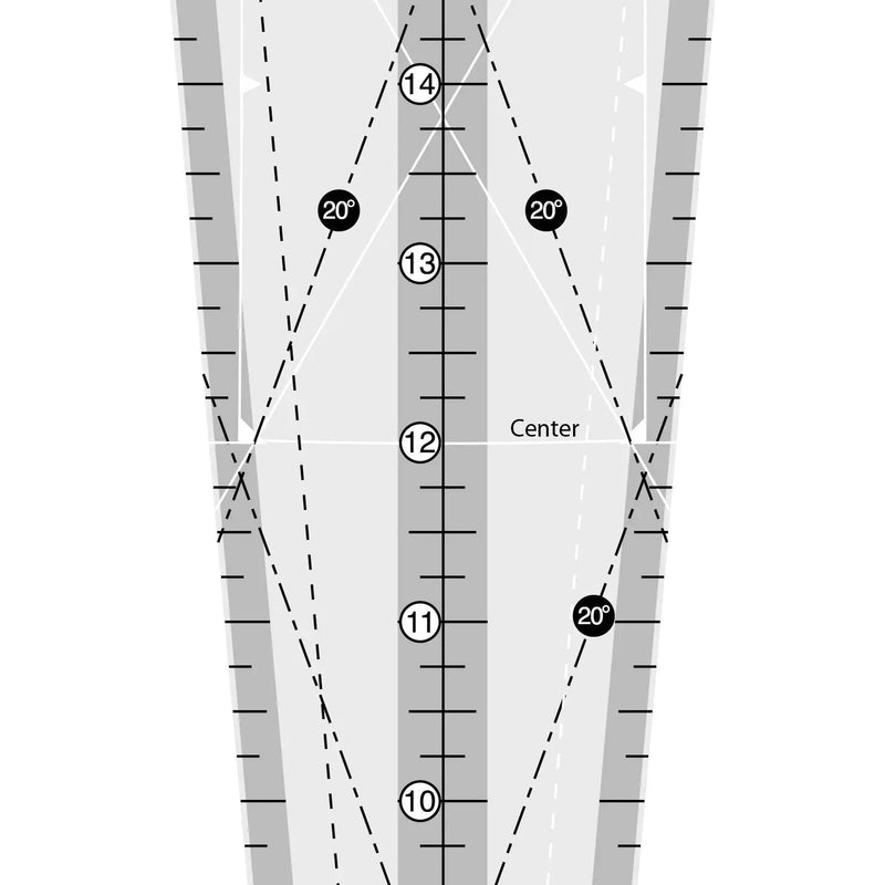 Creative Grids 10 Degree Wedge Ruler