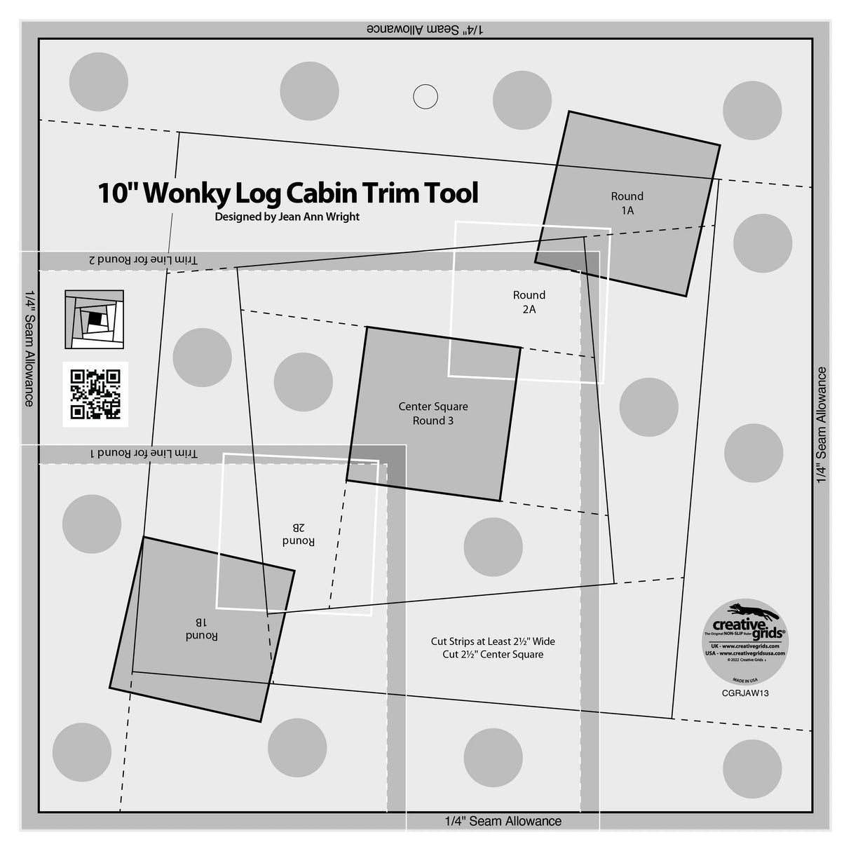 Wonky Log Cabin Trim Tool 10in