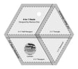 Creative Grids 4-in-1 Hexie Quilting Ruler