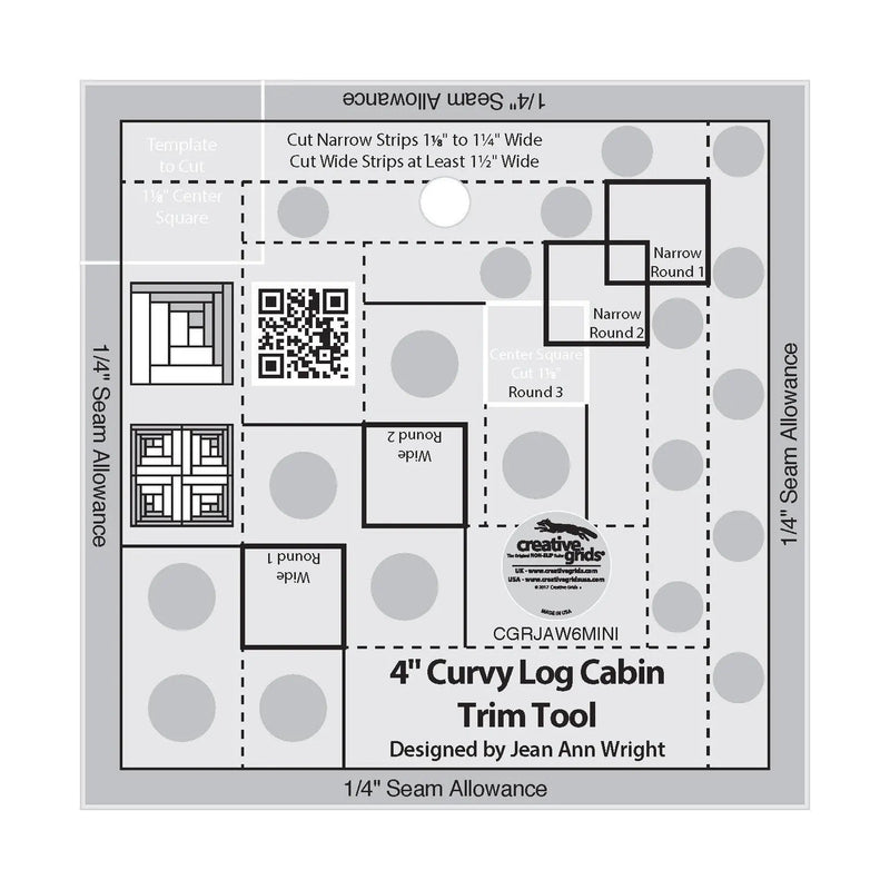 Log Cabin Trim Tool 4in Curvy