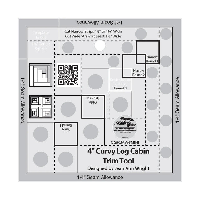 Log Cabin Trim Tool 4in Curvy