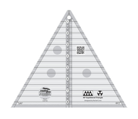 Quilt Ruler 60 Degree Triangle 8-1/2in