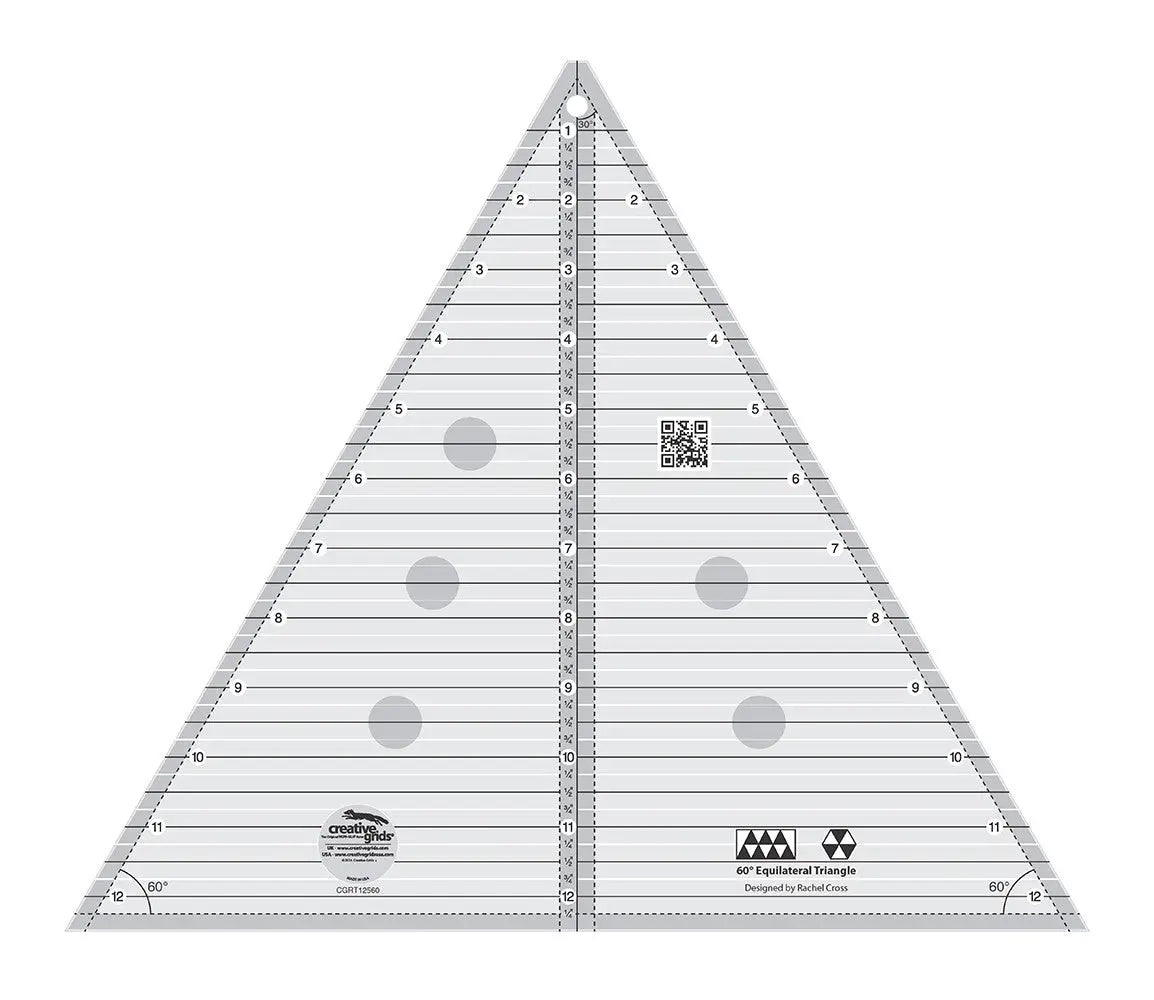 Quilt Ruler 60 Degree Triangle 12-1/2in