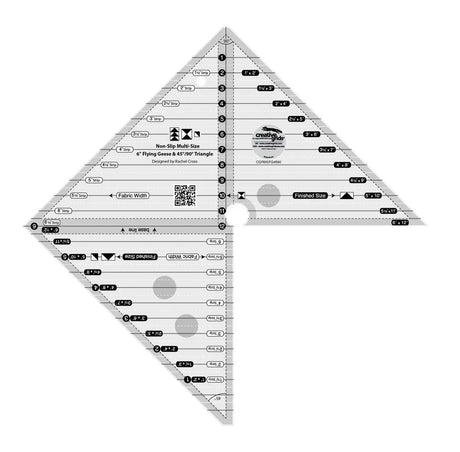 Quilt Ruler 6in Flying Geese Triangle