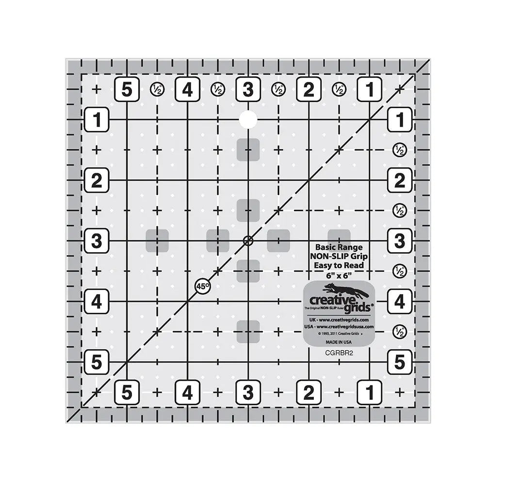 Quilt Ruler 6in Square Creative Grids Basic Range