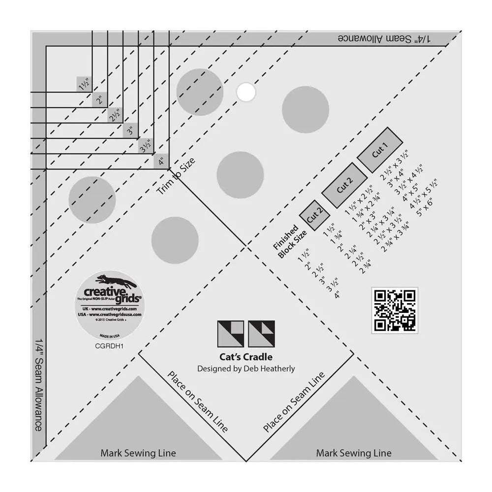 Quilt Ruler Cat's Cradle Tool