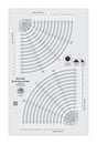Quilt Ruler Creative Grids Circle Savvy 11-3/4in x 18-1/2in