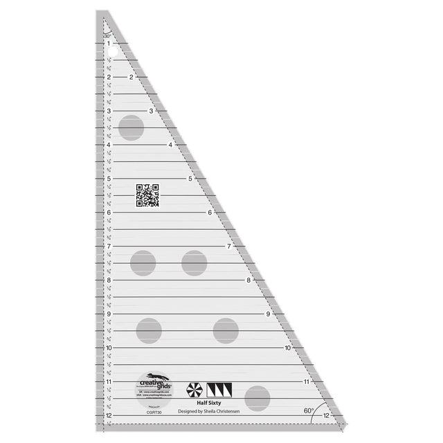 Triangle Ruler for 60 Degree Cuts