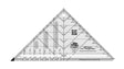 Quilt Ruler Half-Square 4-in-1 Triangle