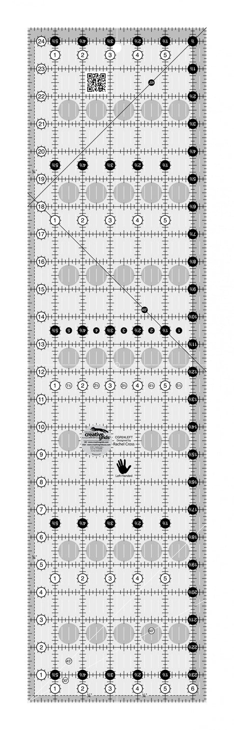 Quilt Ruler Left Handed 6-1/2in x 24-1/2in