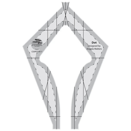 Machine Quilting Tool Dot Acrylic Ruler