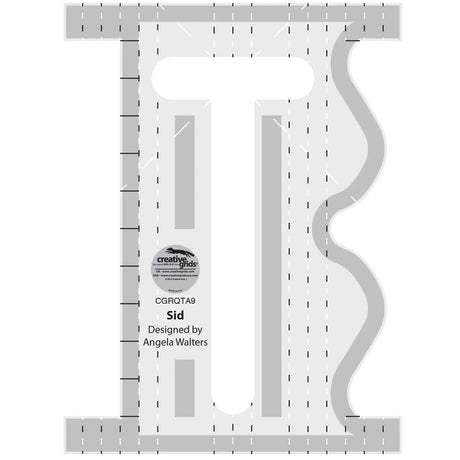 Machine Quilting Tool Sid Acrylic Ruler