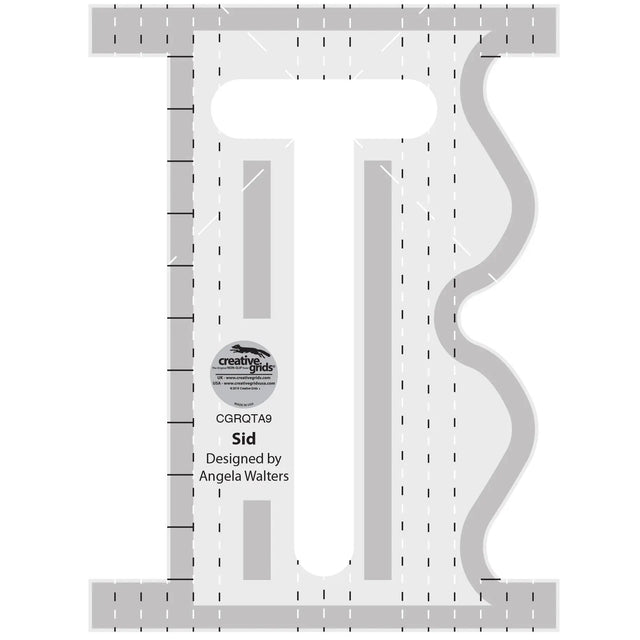 Machine Quilting Tool Sid Acrylic Ruler