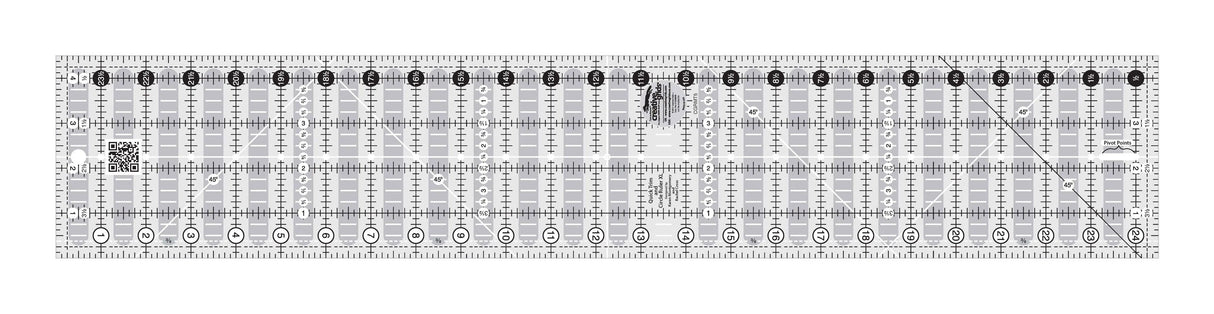 Quilt Ruler Quick Trim And Circle 4-1/2in x 24-1/2in