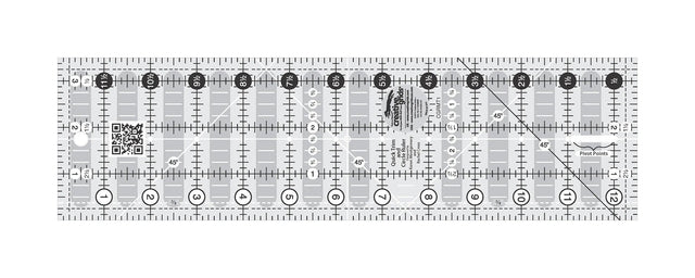 Quilting Ruler 3-1/2in x 12-1/2in Rectangle