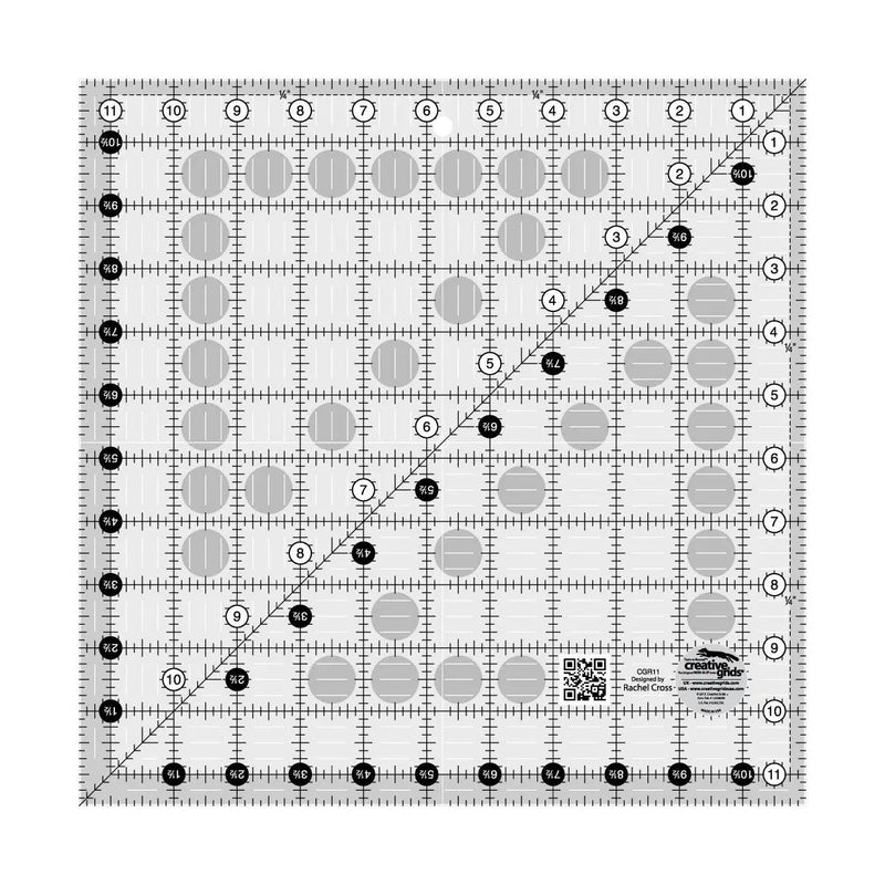 Quilt Ruler 11-1/2in x 11-1/2in
