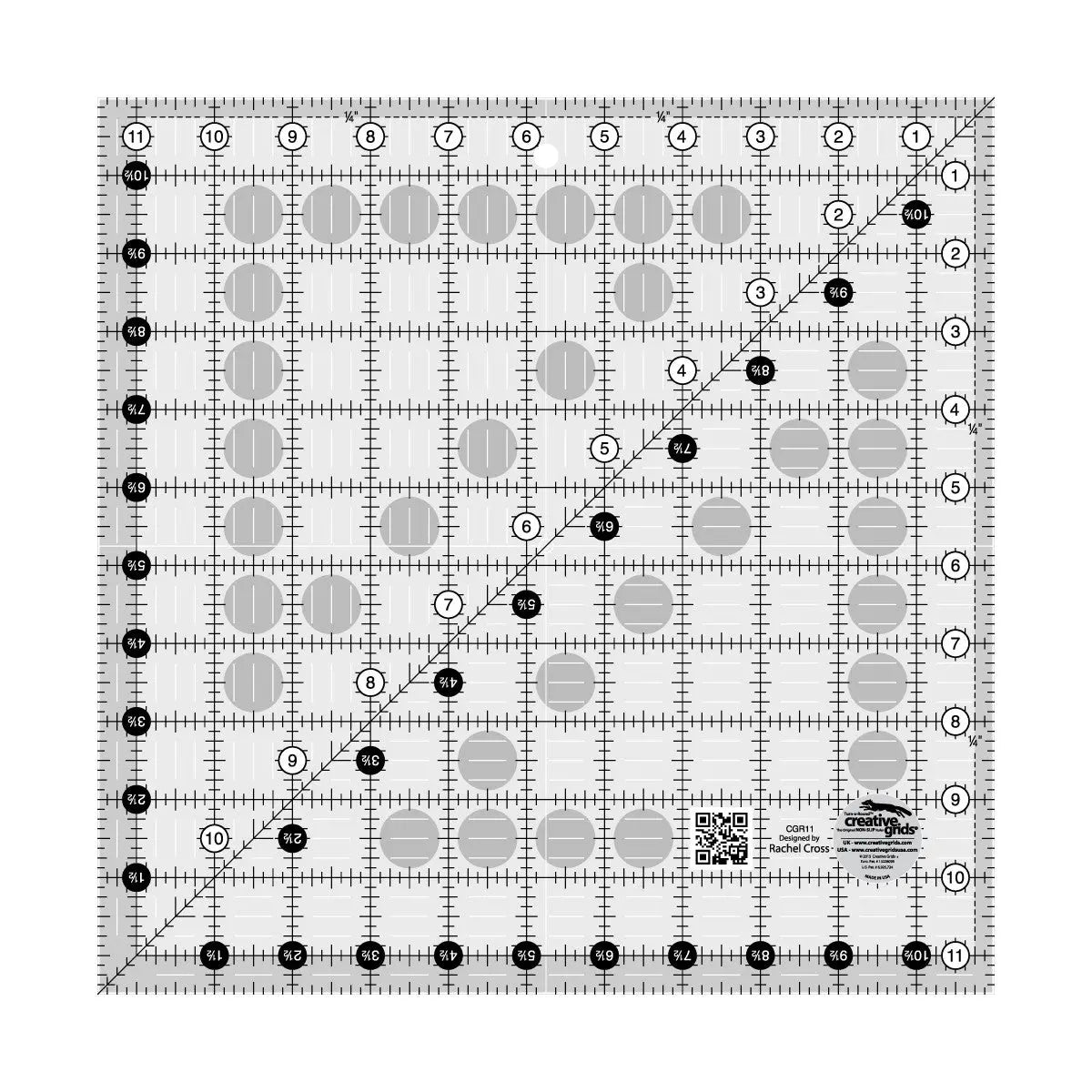Quilt Ruler 11-1/2in x 11-1/2in