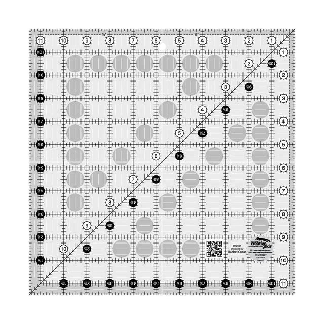 Quilt Ruler 11-1/2in x 11-1/2in