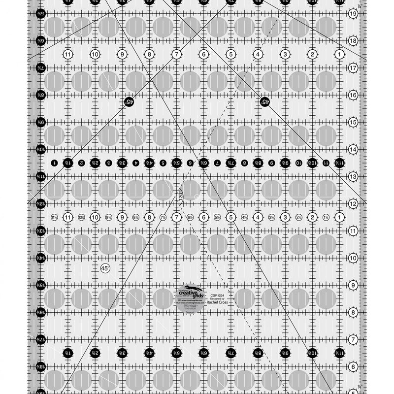 Quilt Ruler 12-1/2in x 24-1/2in
